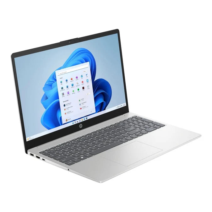 HP 15-fc0115ni 15.6-inch FHD Laptop - AMD Ryzen 5 7530U 256GB SSD 8GB RAM Win 11 Home Natural Silver