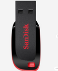 SanDisk Cruzer Blade 32GB USB 2.0 Type-A Black and Red USB Flash Drive SDCZ50-032G-B35
